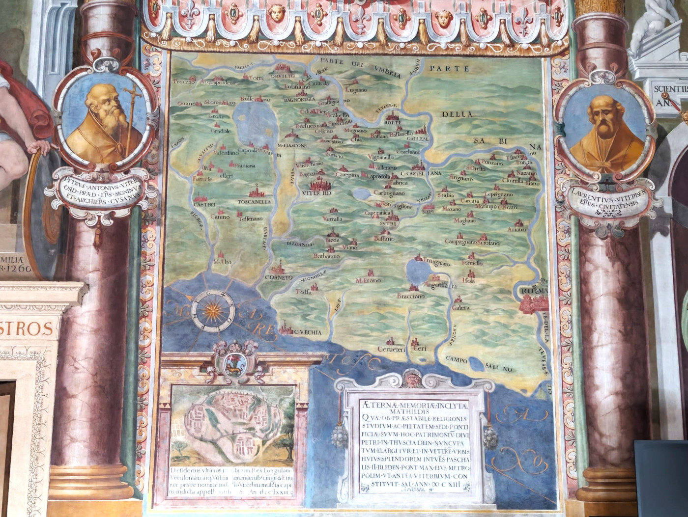 L'Etruria e la donazione di Matilde di Canossa (Sala Regia, Palazzo dei Priori, Viterbo)